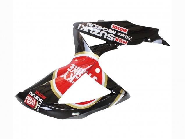 Carenados Moto Suzuki GSXR 600 / GSXR 750 2008-2010 - Negro Brillante Rojo Blanco Motul Lucky Strike
