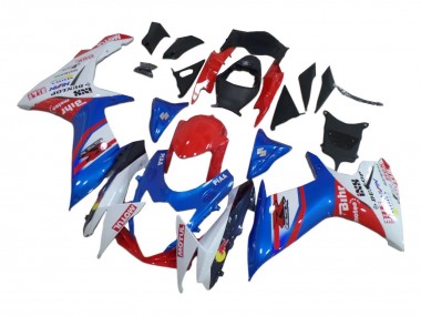 Carenados Moto Suzuki GSXR 600 / GSXR 750 2008-2010 - Blanco Rojo Azul