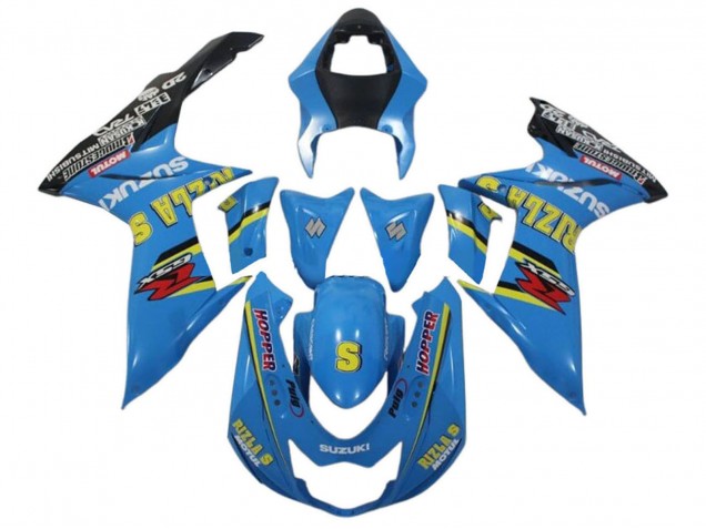 Carenados Moto Suzuki GSXR 600 / GSXR 750 2011-2024 - Azul Amarillo Negro Rizla