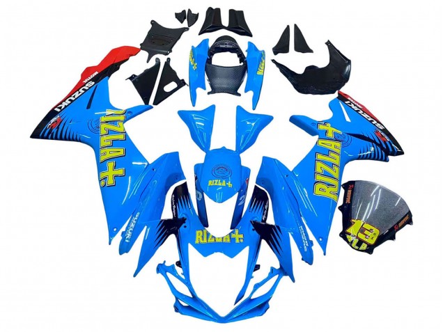 Carenados Moto Suzuki GSXR 600 / GSXR 750 2011-2024 - Azul Oro Rojo Negro Rizla