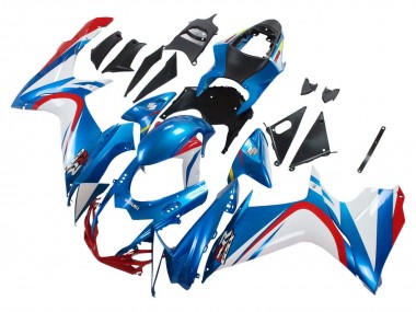 Carenados Moto Suzuki GSXR 600 / GSXR 750 2011-2024 - Azul Blanco Rojo