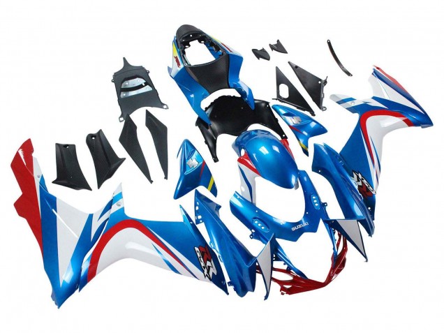 Carenados Moto Suzuki GSXR 600 / GSXR 750 2011-2024 - Azul Blanco Rojo