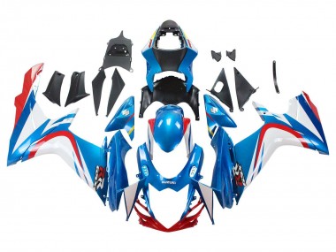 Carenados Moto Suzuki GSXR 600 / GSXR 750 2011-2024 - Azul Blanco Rojo