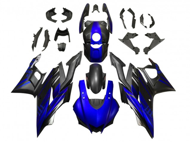 Carenado Moto Yamaha YZF R3/R25 2019-2021 - Azul Negro Mate