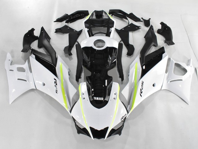 Carenados Moto Yamaha YZF R3/R25 2019-2021 - Blanco Verde Negro