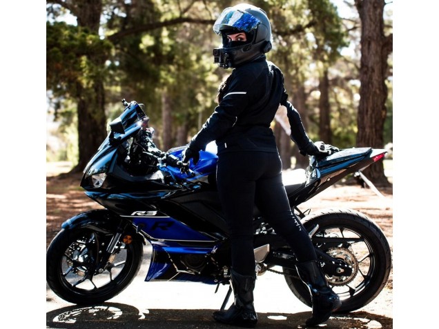 Carenados Moto Yamaha YZF R3/R25 2022-2024 - Azul Negro Brillante