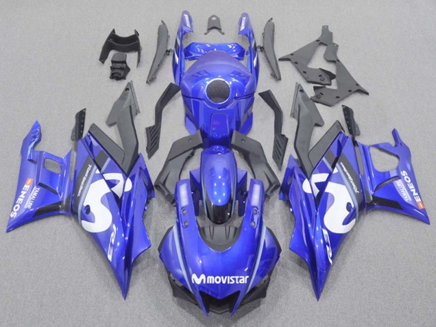 Carenados Moto Yamaha YZF R3/R25 2022-2024 - Azul Blanco Negro MoviStar ENEOS Yamalube