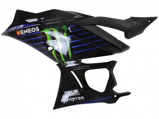 Carenados Moto Yamaha YZF R3/R25 2022-2024 - Azul Verde Negro Monstruo Yamalube ENEOS