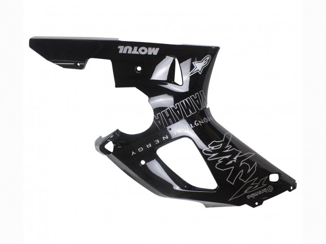 Carenados Moto Yamaha YZF 1000 R1 2000-2001 - Negro Brillante Blanco Monstruo Motul
