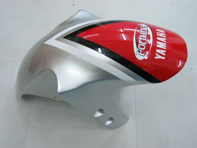 Carenados Moto Yamaha YZF 1000 R1 2000-2001 - Plata Rojo Fortuna Motul