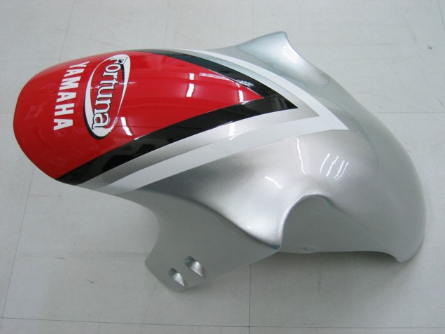 Carenados Moto Yamaha YZF 1000 R1 2000-2001 - Plata Rojo Fortuna Motul
