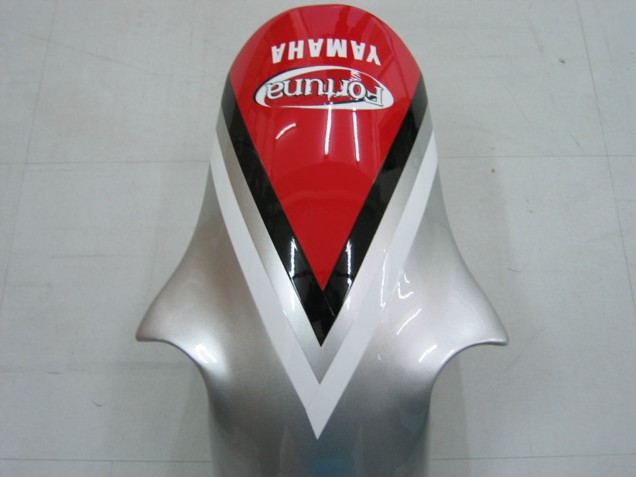 Carenados Moto Yamaha YZF 1000 R1 2000-2001 - Plata Rojo Fortuna Motul