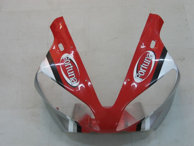 Carenados Moto Yamaha YZF 1000 R1 2000-2001 - Plata Rojo Fortuna Motul