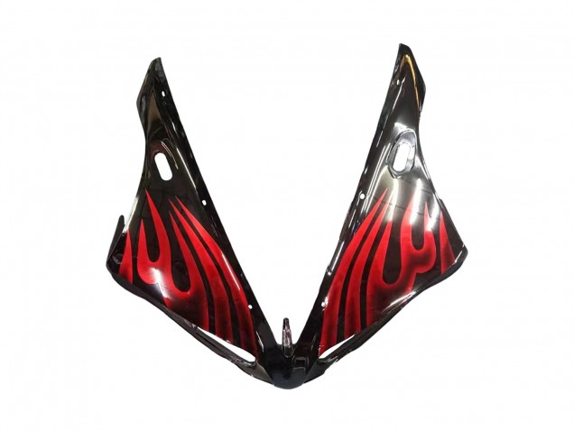Carenados Moto Yamaha YZF 1000 R1 2004-2006 - Negro Brillante Rojo Llama