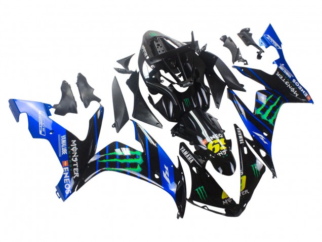 Carenados Moto Yamaha YZF 1000 R1 2004-2006 - Azul Negro Amarillo Verde Monstruo Yamalube ENEOS 69
