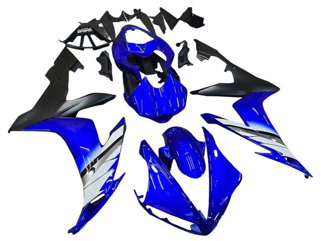 Carenados Moto Yamaha YZF 1000 R1 2004-2006 - Azul Blanco Negro Mate