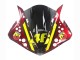 Carenados Moto Yamaha YZF 1000 R1 2009-2011 - Rojo Amarillo Negro Tiburón 46