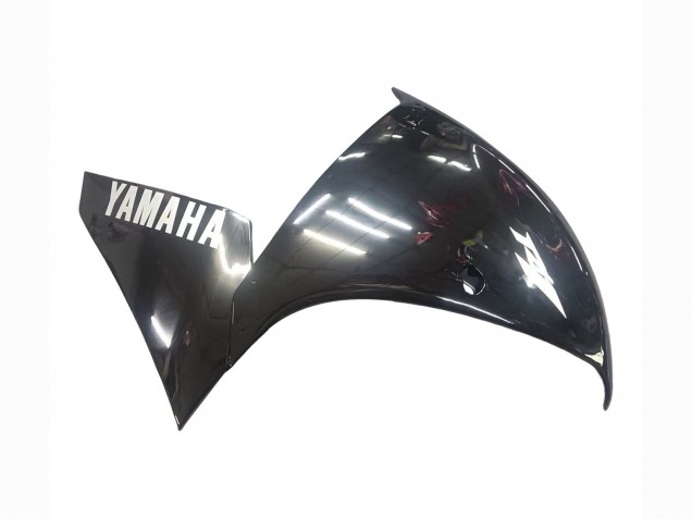 Carenados Moto Yamaha YZF 1000 R1 2009-2011 - Negro Brillante Blanco Calcomanía