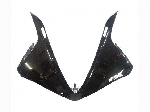 Carenados Moto Yamaha YZF 1000 R1 2009-2011 - Negro Brillante Blanco Calcomanía