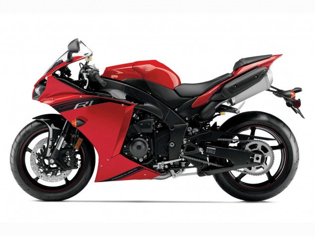 Carenado Moto Yamaha YZF 1000 R1 2012-2014 - Rojo Negro Brillante
