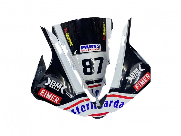 Carenados Moto Yamaha YZF 1000 R1 2012-2014 - Negro Brillante Blanco Rojo Fimer Yamalube Sterilgarda 87