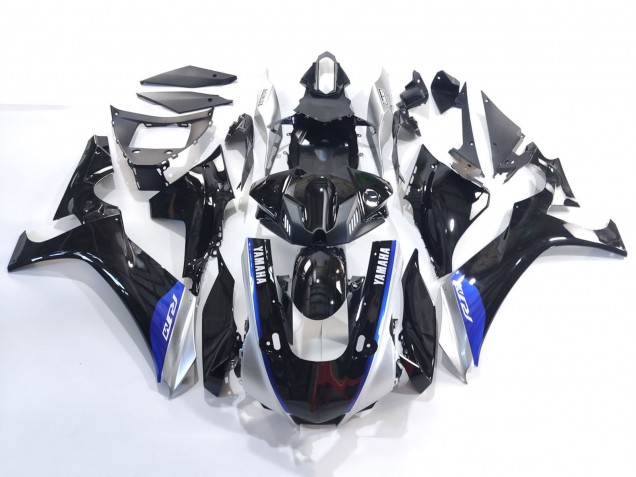 Carenados Moto Yamaha YZF 1000 R1 2020-2025 - Negro Brillante Plata Azul
