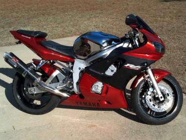 Carenados Moto Yamaha YZF 600 R6 1998-2002 - Naranja Negro Mate