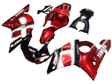 Carenados Moto Yamaha YZF 600 R6 1998-2002 - Rojo Blanco Negro Brillante
