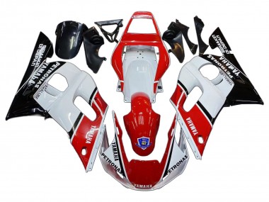 Carenados Moto Yamaha YZF 600 R6 1998-2002 - Blanco Rojo Negro Petronas Yamalube 50th
