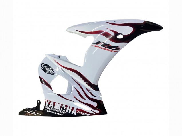 Carenados Moto Yamaha YZF R6S 2006-2009 - Blanco Dark Negro Llama
