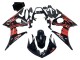 Carenado Moto Yamaha YZF R6 2003-2004 - Negro Brillante Rojo