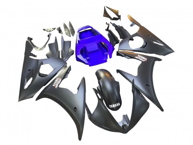Carenados Moto Yamaha YZF R6 2003-2004 - Azul Negro Mate