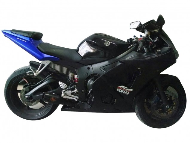 Carenados Moto Yamaha YZF R6 2003-2004 - Azul Negro Mate
