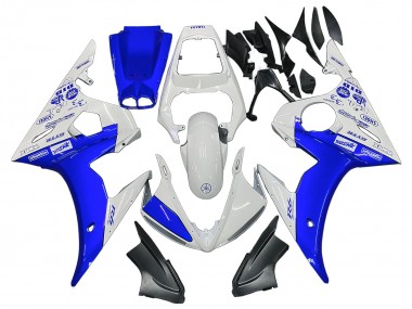 Carenados Moto Yamaha YZF R6 2003-2004 - Blanco Azul GYTR