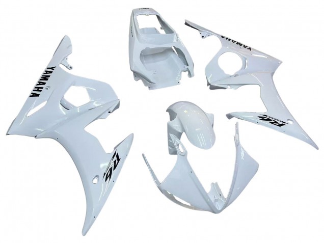 Carenados Moto Yamaha YZF R6 2003-2004 - Blanco Negro Calcomanías