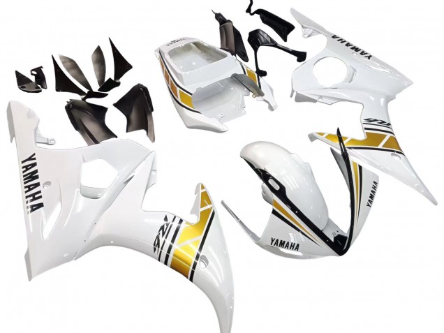 Carenados Moto Yamaha YZF R6S 2006-2009 - Blanco Oro