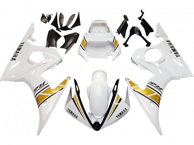 Carenados Moto Yamaha YZF R6S 2006-2009 - Blanco Oro