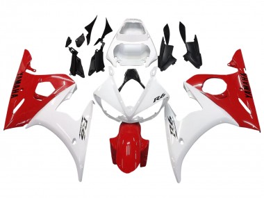 Carenados Moto Yamaha YZF 600 R6 2005 - Blanco Rojo