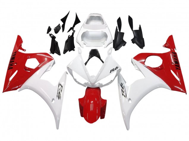 Carenados Moto Yamaha YZF 600 R6 2005 - Blanco Rojo