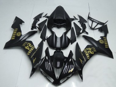 Carenados Moto Yamaha YZF R1 2004-2006 - Negro Mate Oro