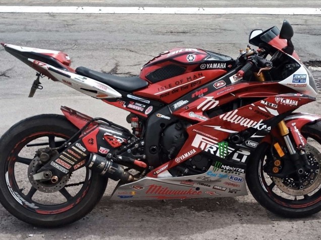 Carenados Moto Yamaha YZF 600 R6 2006-2007 - Blanco Rojo Negro Verde Monstruo Milwaukee