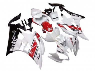 Carenados Moto Yamaha YZF 600 R6 2006-2007 - Blanco Rojo Negro Motul
