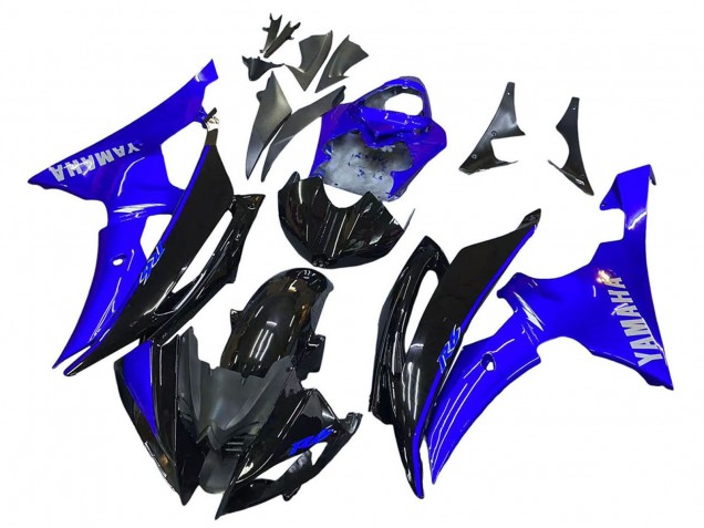 Carenados Moto Yamaha YZF 600 R6 2008-2016 - Azul Negro Brillante