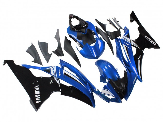 Carenados Moto Yamaha YZF 600 R6 2008-2016 - Blanco Azul Negro Brillante