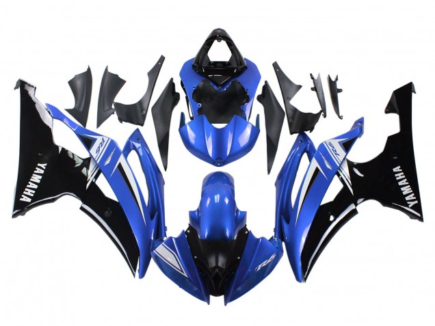 Carenados Moto Yamaha YZF 600 R6 2008-2016 - Blanco Azul Negro Brillante