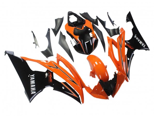 Carenados Moto Yamaha YZF 600 R6 2008-2016 - Naranja Negro