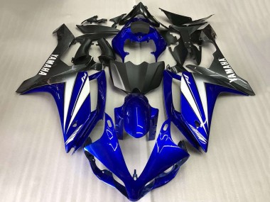 Carenados Moto Yamaha YZF R1 2007-2008 - Azul Blanco Negro Mate