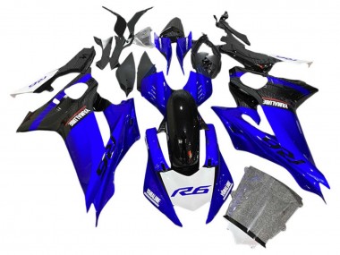 Carenados Moto Yamaha YZF 600 R6 2017-2023 - Azul Negro Blanco