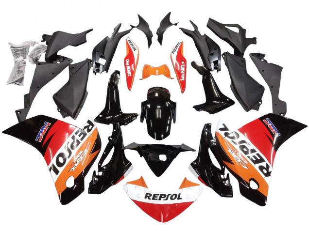 Carenados Moto Honda CBR250RR 2011-2015 - Naranja Blanco Rojo Negro Lustroso HRC Repsol