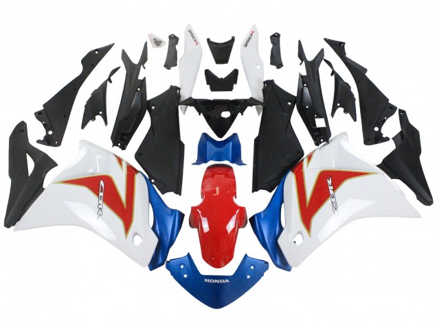 Carenados Moto Honda CBR250RR 2011-2015 - Blanco Rojo Azul Claro